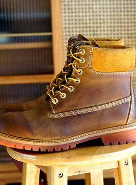 潮牌黄金切尔西固特异缝制大黄靴ins百搭休闲工装靴男马丁靴10061