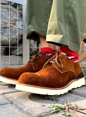 2001virgil plain toe-folk低帮工装男手工固特异复古百搭休闲鞋