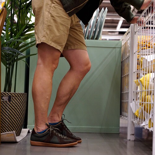 墨绿复古德训鞋情侣款