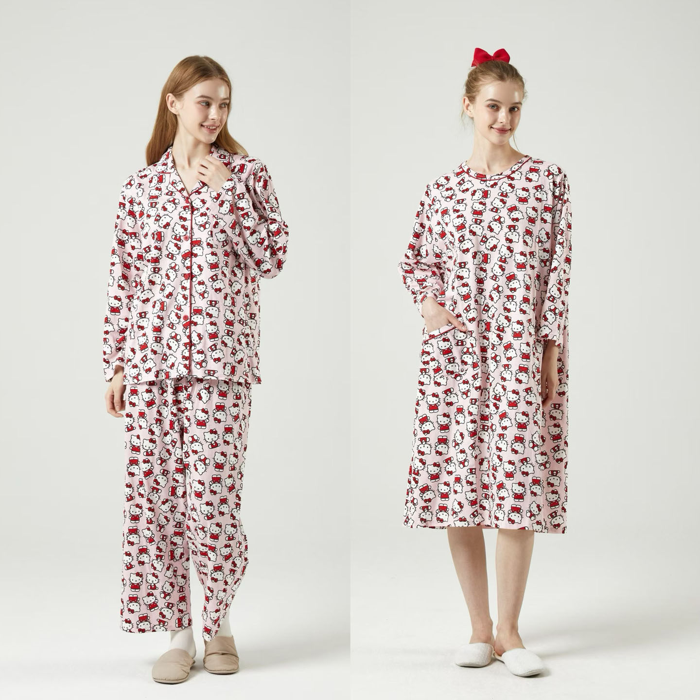 韩国HelloKitty秋季女卡通睡衣