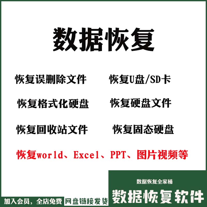 电脑格式数据恢复软件U盘内存卡硬盘大师工具服务图片视频文件修怎么看?