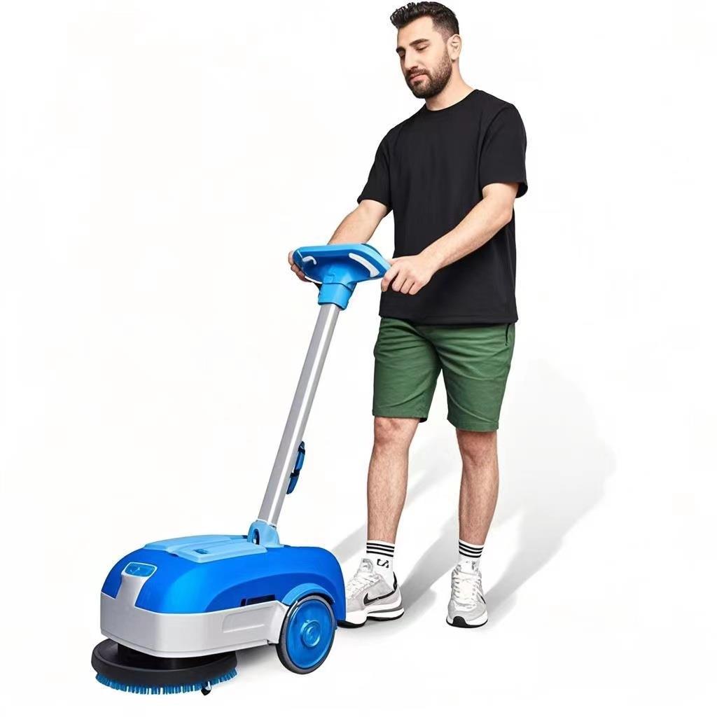 洗地机吸拖一体家用商用茶餐厅写字楼手推式洗地机工业小型拖地机
