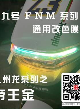 九号电动M/N/F日行灯改色膜系列防水通用改装自粘底灯膜不用切割
