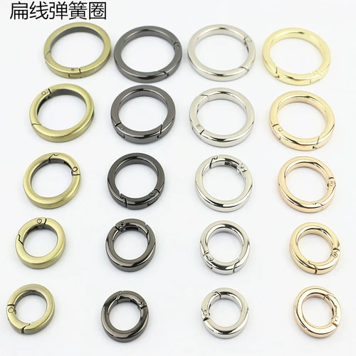 Аксессуары для багажа 6 очков, один дюйм, 2, один -дюймовый полуфлат, открывая пряжку с пряжкой для подключения кольца