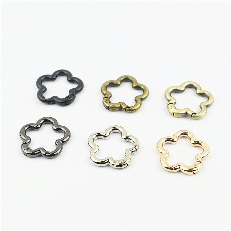 箱包五金配件弹簧圈 梅花形开口弹簧扣 包包肩带链条挂件钥匙扣,服饰配件/皮带/帽子/围巾,拎环,淘宝优惠券,粉丝福利购,淘宝优惠卷