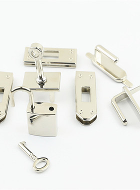 箱包锁套件皮手袋包包特价浅金色银色枪黑色古扫色五金配件7件套