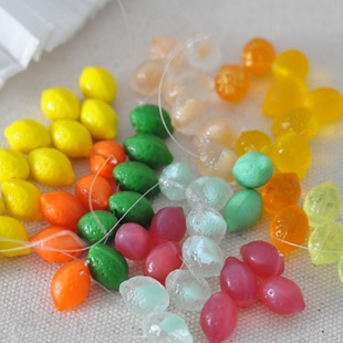 进口捷克珠10 14mm柠檬珠琉璃珠手工串珠手链饰品材料配件diy