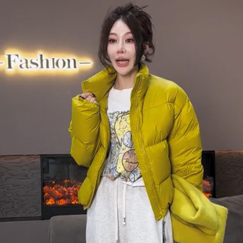 白鸭绒羽绒服女2025冬季齐腰短款肯豆小夹克显瘦百搭保暖短款外套,女装/女士精品,羽绒服,淘宝优惠券,粉丝福利购,淘宝优惠卷