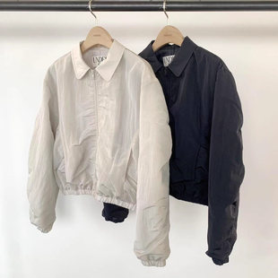 现~2025春夏新女芯宝韩国代购UNDERSON百搭小个子拉链夹克短外套