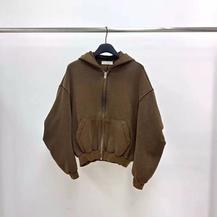 现~2026春季新款女芯宝韩国代购water/river百搭纯色宽松连帽外套