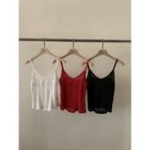 新女芯宝韩国代购 现 2026春季 meng简约百搭纯色叠穿显瘦吊带背心