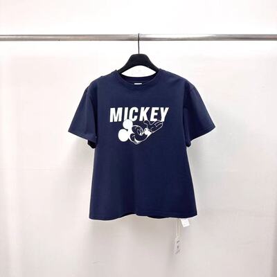 water/river减龄米奇图案短袖T恤