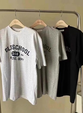 现~韩国东大门代购25春夏self service时尚简约字母印花短袖T恤女