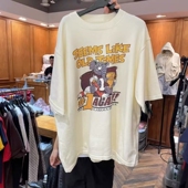 garment圆领宽松动漫字母图案短袖 现2026春季 新女芯宝韩国代购 T恤