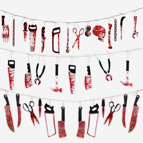 Halloween Blood Knife Hanging Ornament万圣节血刀吊饰挂件