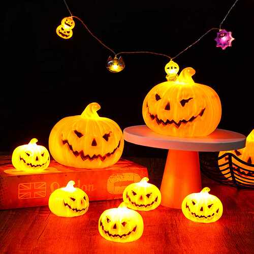Halloween White‑Orange Pumpkin 万圣节白橙大南瓜