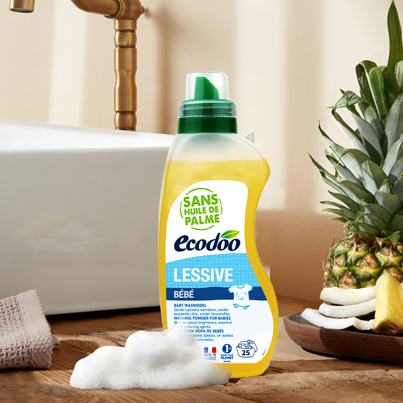 法国原装ecodoo/逸乐舒 婴幼儿衣物洗衣液 750ml