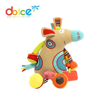 法国进口dolce 毛绒玩偶小丑牛婴儿宝宝儿童小孩玩具0-1-2-3岁