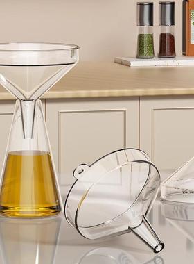 漏斗器家用厨房长颈塑料大小口径奶粉加油漏斗安全级酒吊子打酒器