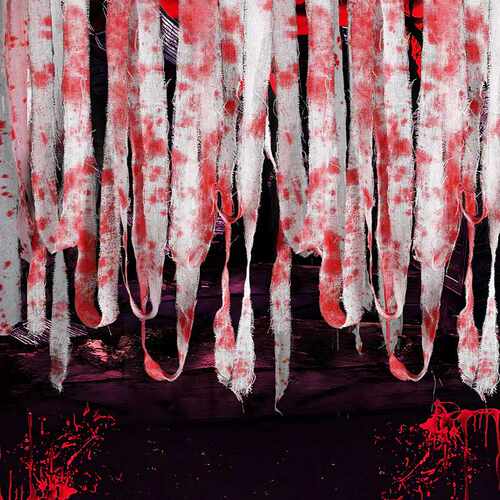 Halloween Bloody Bandage Hanging Decor 血渍绷带恐怖挂饰