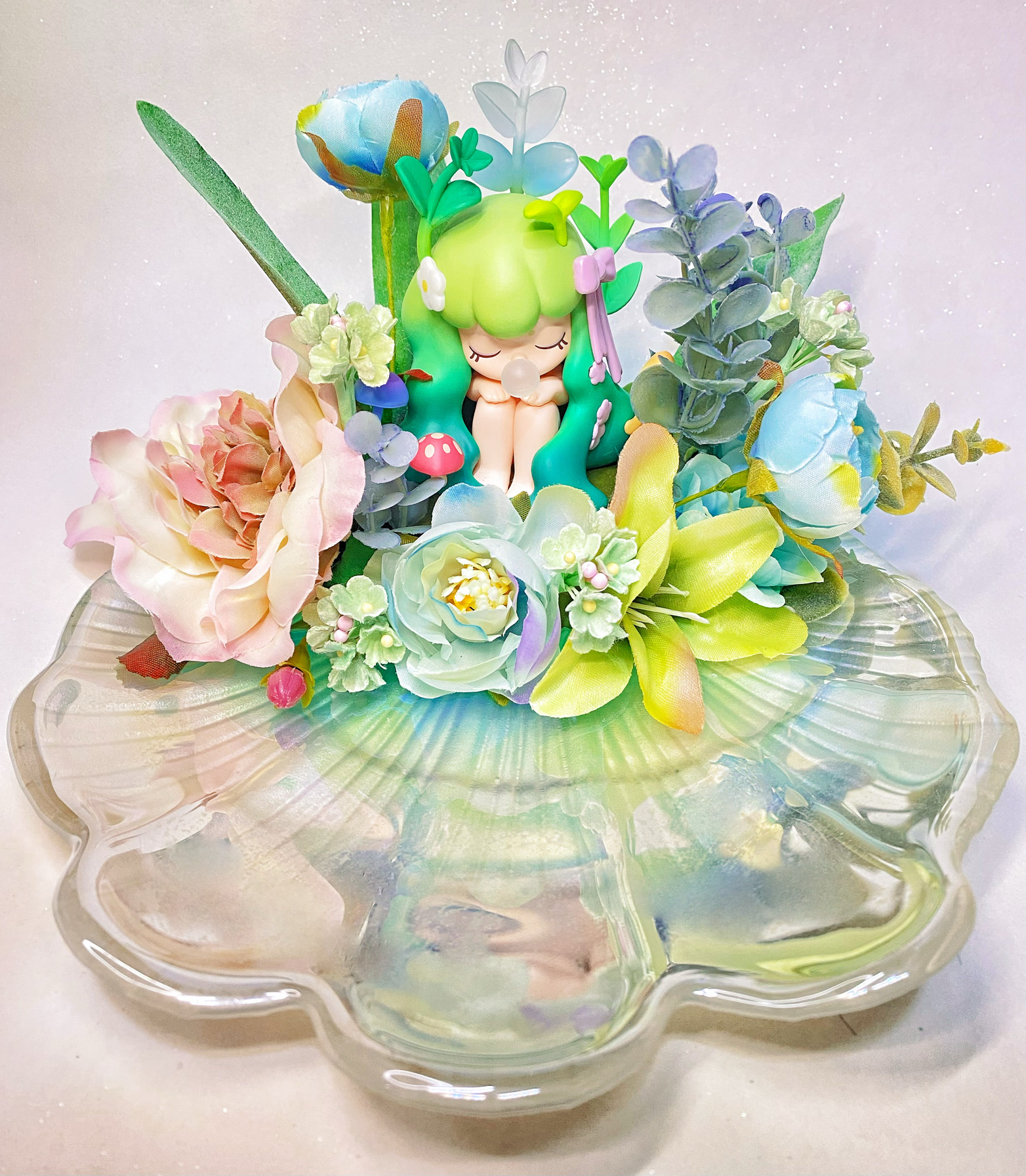 泡泡玛特托盘杯Nanci若来囡茜幻想博物馆盆栽奶油胶杯diy马克杯