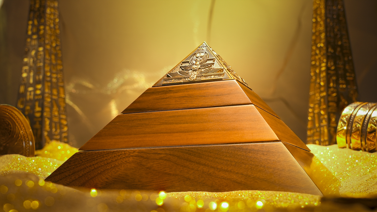 Dee扑克 Ark金字塔Ankh 埃及神话三角转轴牌盒浮雕收藏扑克牌