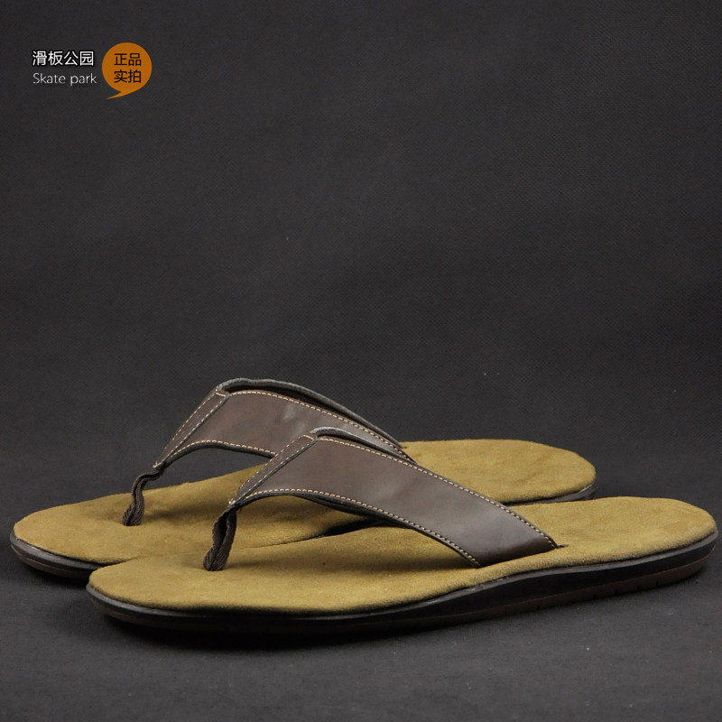 454647大码夹脚拖鞋男软皮防滑耐磨正品外贸休闲软垫夏日人字拖鞋