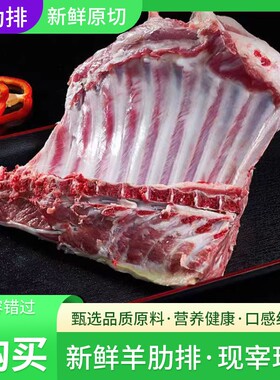 羊排新鲜羔羊现杀羊肉烤羊排烧烤