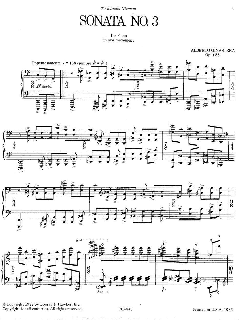 ginastera - sonata no.3吉纳斯特拉奏鸣曲op55