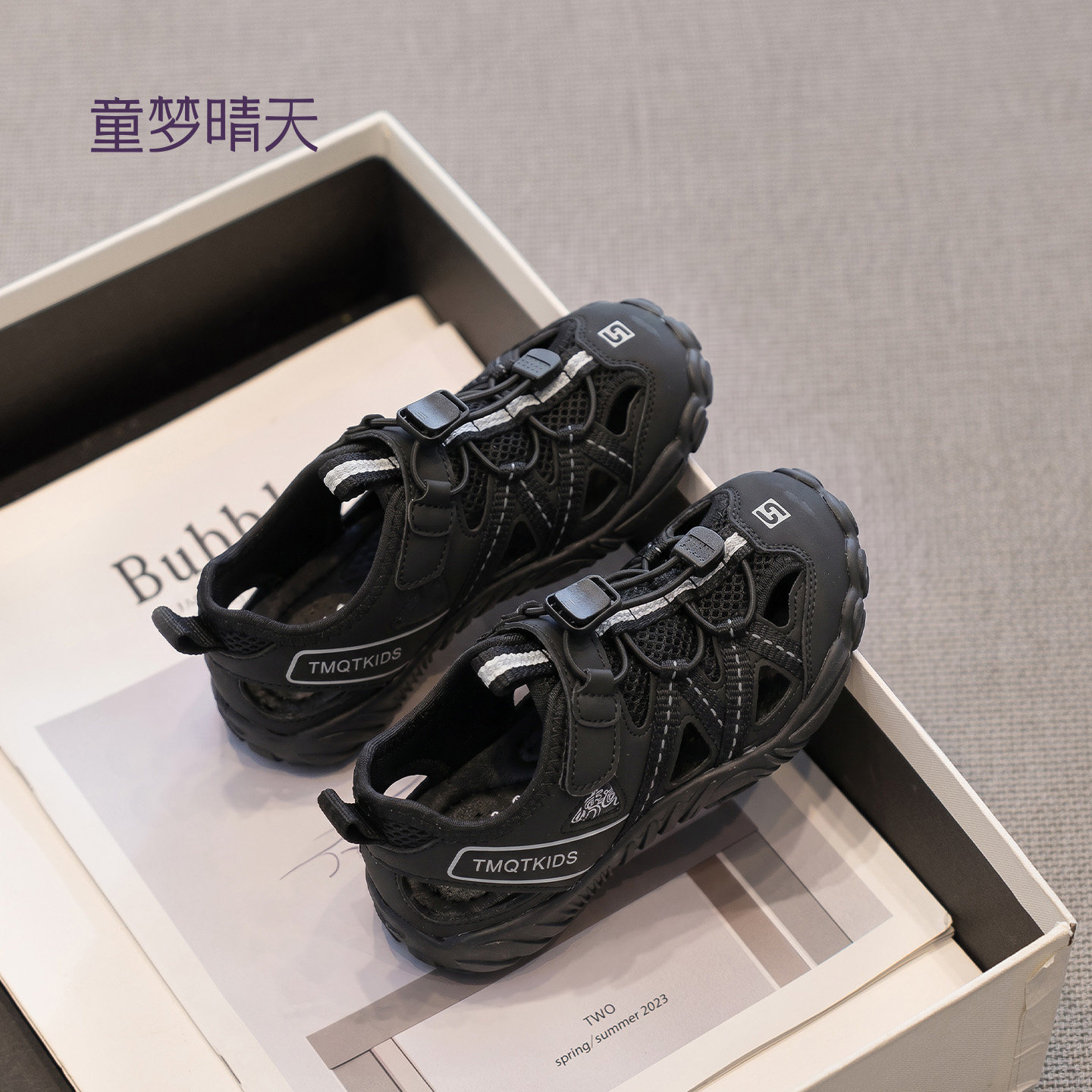 加固鞋底！不易断带露趾凉鞋图片