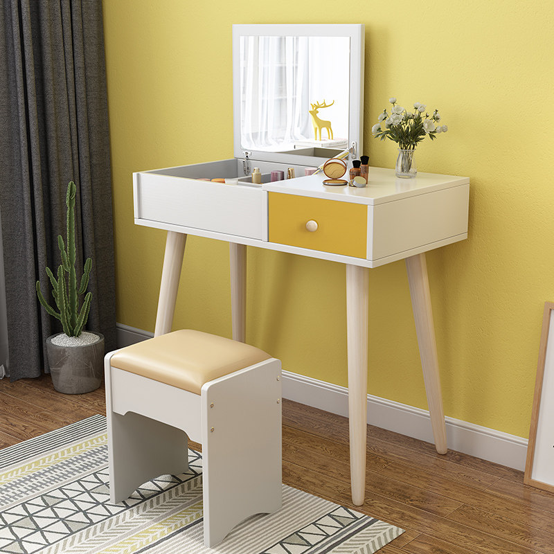 北欧翻盖梳妆台书桌一体镜子可隐小户型卧室多功能电脑折叠化妆台在类目 住宅家具, 桌类, 梳妆台/桌中 - 来自Buy2taobao.com提供专业的淘宝代购服务