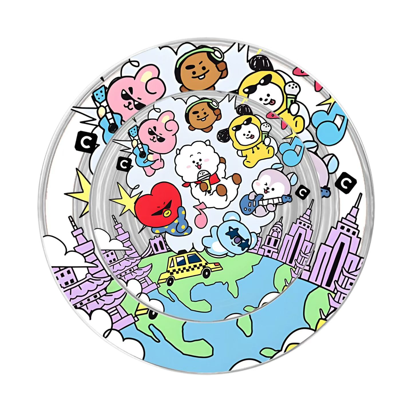 防弹少年团BT21巡演BTS磁吸手机支架气囊magsafe便携百搭伸缩通用