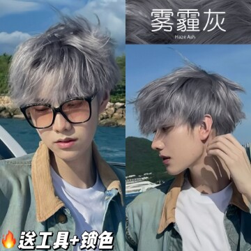 雾霾灰染发膏纯植物显白2026流行发色自己在家染发剂