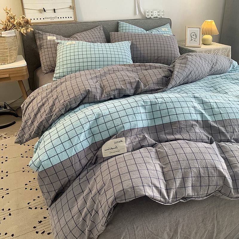 北欧风灰色水洗棉四件套全棉纯色床单网红宿舍三件套床上用品在类目 女装/女士精品, 牛仔裤中 - 来自Buy2taobao.com提供专业的淘宝代购服务