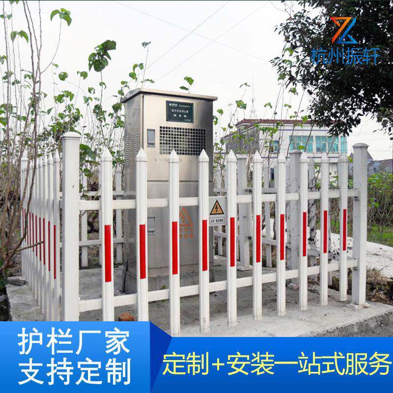 pv塑钢护栏草坪花池围栏绿色小区绿化带花园栅栏小篱笆塑料栏杆