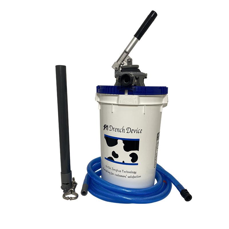 加厚牛用灌服器喂流食桶大牛灌服器开口套管洗胃管补液器液压给药