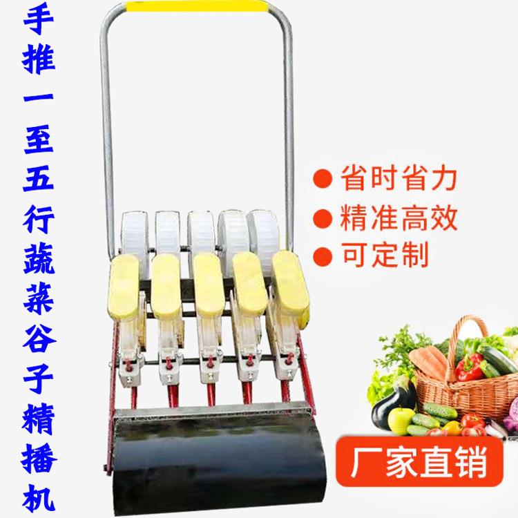 农用小型手推式蔬菜小颗粒种子精播机汽油自走式多行药材种植机