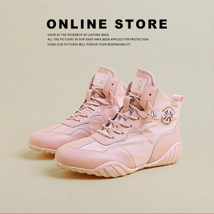 真皮~薄款高帮鞋女2026新款夏百搭平底轻便内增高休闲运动小白鞋