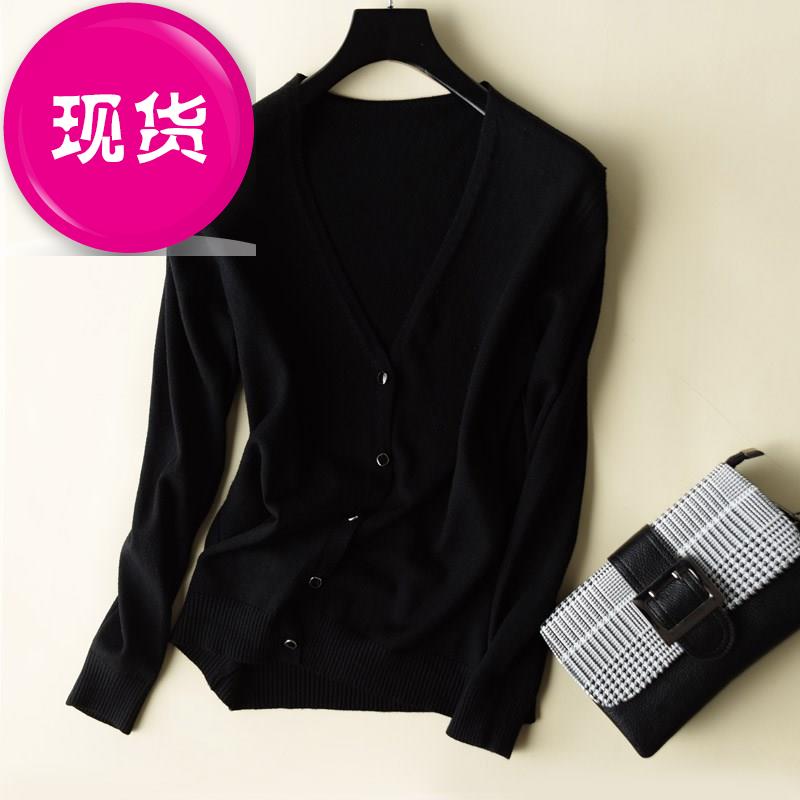 针织开衫e女纯色v领短款修身毛衣长袖外套韩版空调衫防晒秋季新款|ruв категории Женская одежда, шерстяной свитер - от Buy2taobao.com для оказания профессиональной услуги покупки агента Taobao