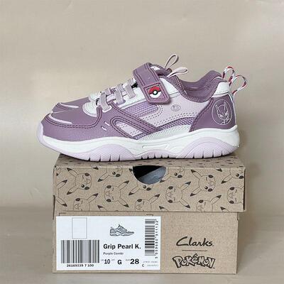 拼色女大童运动鞋CLARKS其乐缓震
