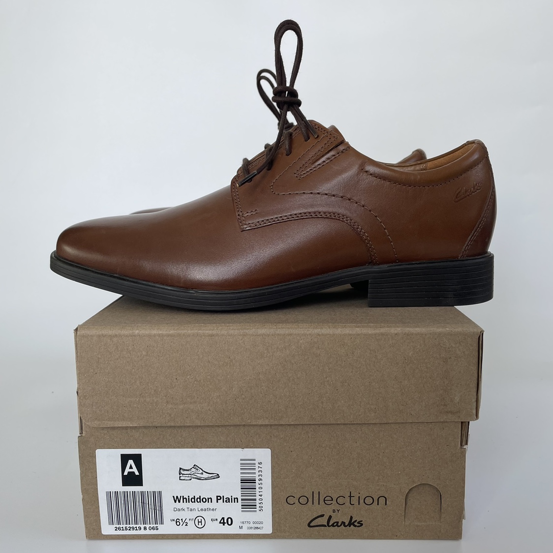 真皮皮鞋clarks透气商务