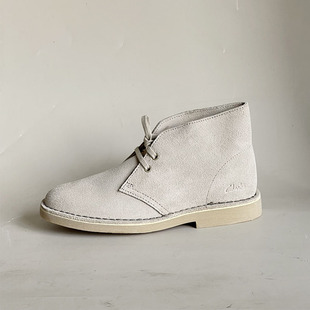 复古时尚 款 非生胶底沙漠靴二代 真皮系带高帮经典 CLARKS其乐女新款