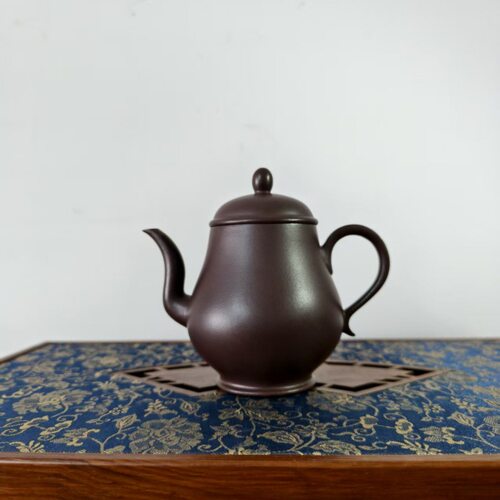 宜兴紫砂壶原矿茄皮紫泥高潘壶名家手工家用功夫茶具源头厂家