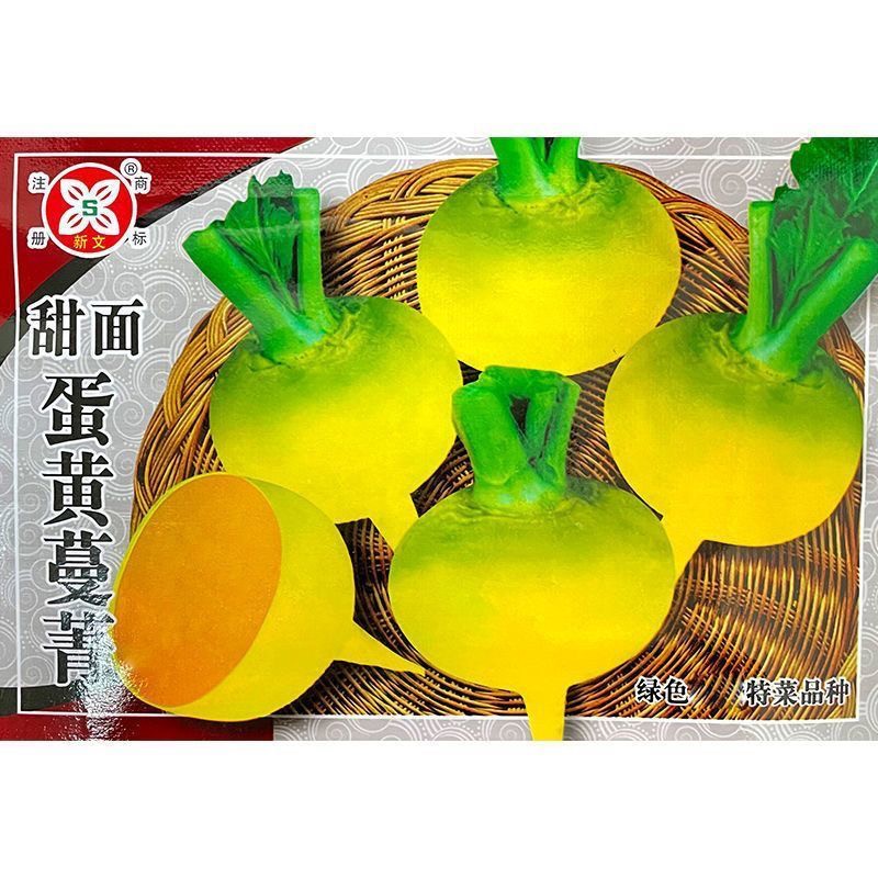 甜面蛋黄蔓菁种子黄肉大头菜抗耐热肉黄色秋季播蛋黄蔓菁蔬菜种子