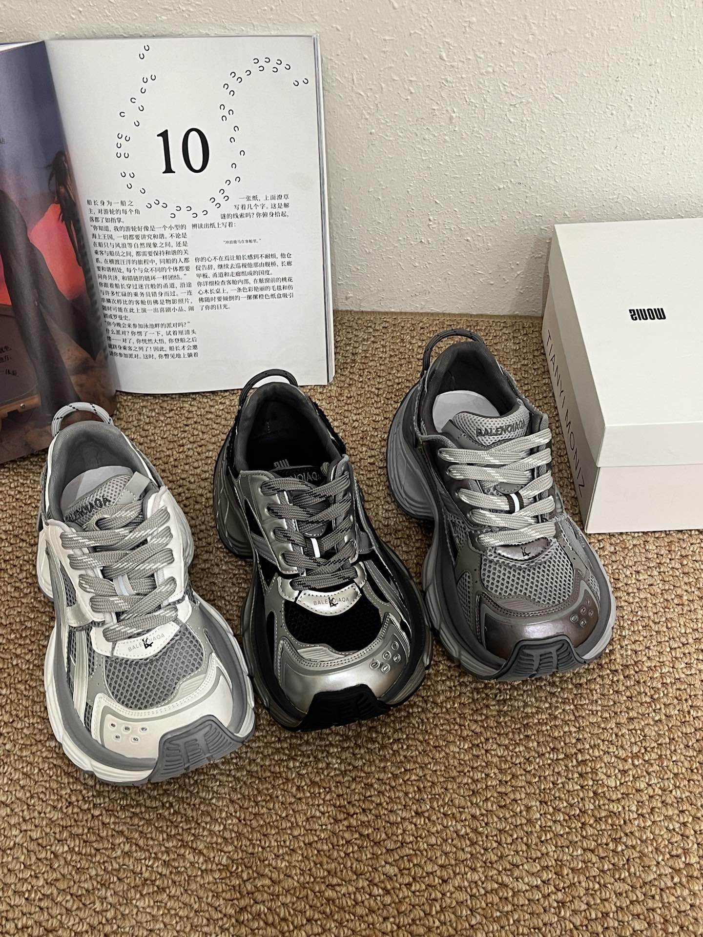 陌尼斯/MONIZ2025新款秋季真皮厚底复古系带设计休闲百搭老爹鞋女