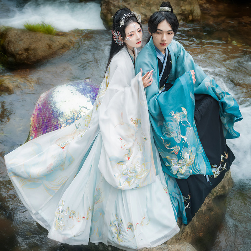 鲛人丨如梦霓裳汉服女薄款大袖衫超仙气绣花原创非古装春季日常款