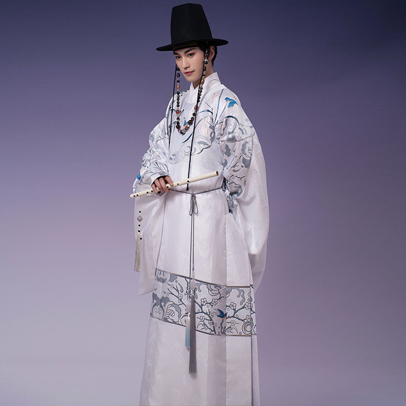 【清熙】如梦霓裳原创汉服男装明制妆花织银圆领袍双层暗纹春秋季