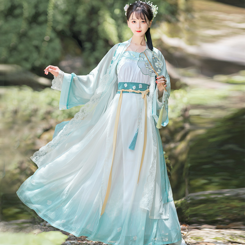 如梦霓裳宋制抹胸长褙子秋季新品