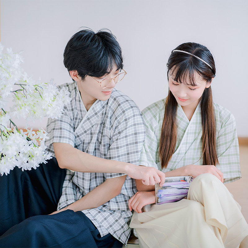 【铃语】如梦霓裳原创汉服交领半臂改良宋裤情侣款夏新款日常清仓