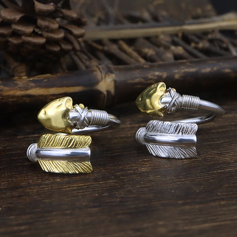 FA男女日潮箭族羽箭925纯银戒指